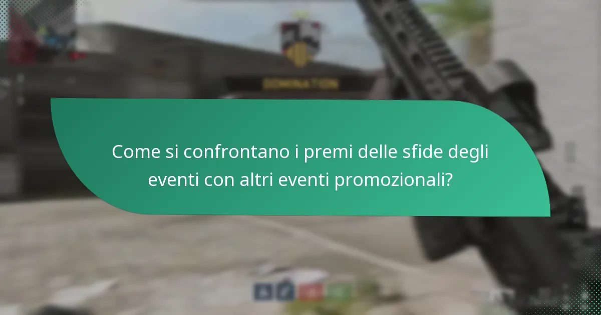 Quali tipi di premi sono disponibili nelle sfide degli eventi?