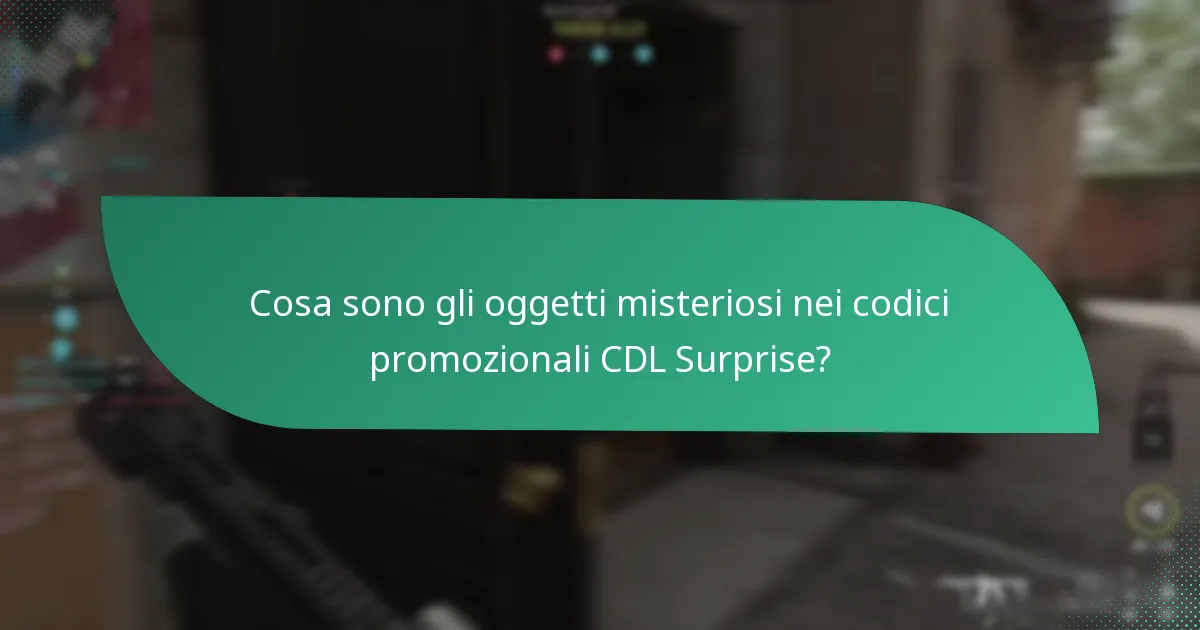 Quali sono le ricompense nascoste associate ai codici promozionali CDL Surprise?