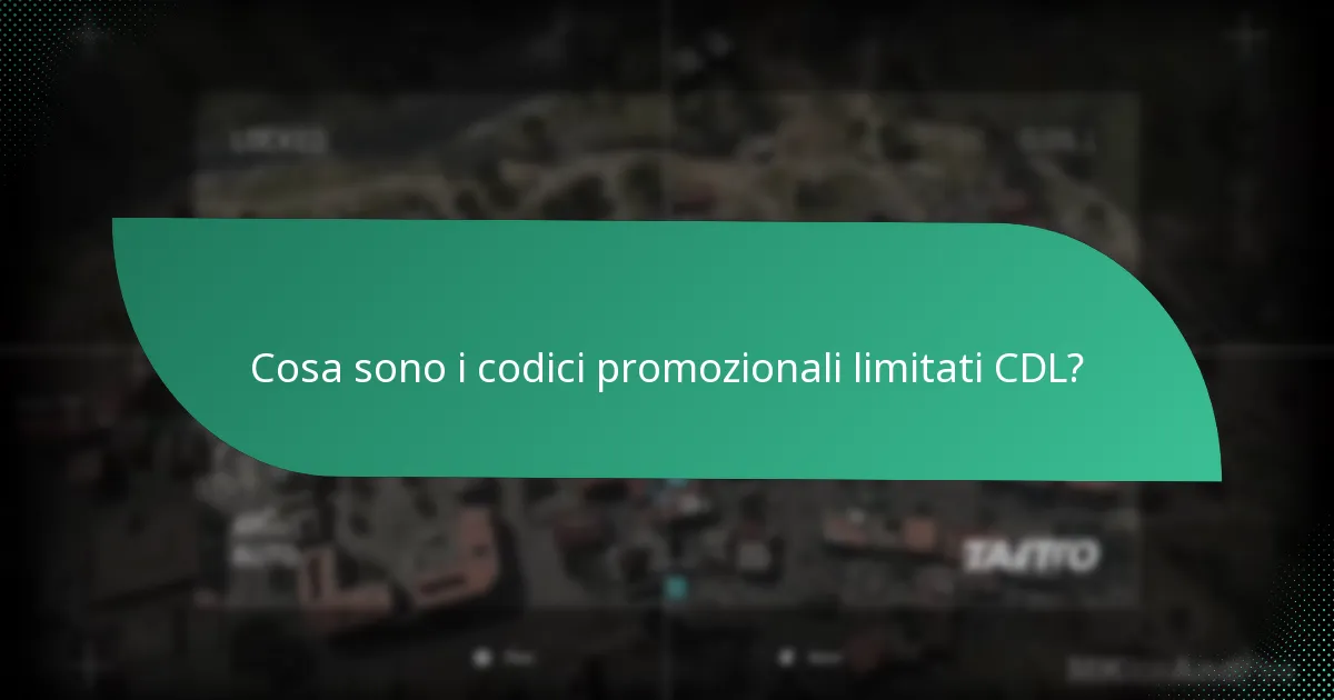 Quali sono le date di scadenza per i codici promozionali limitati CDL?